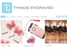 Tablet Screenshot of blog.thingsengraved.ca